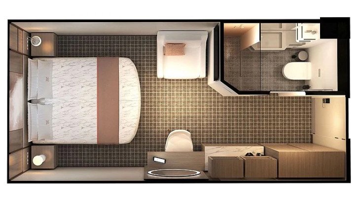 Prime Inside Stateroom floor Plan