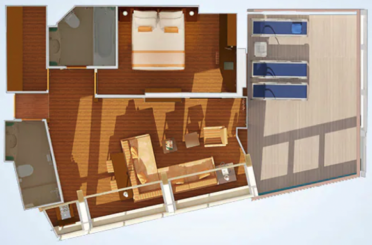 Captain's Suite floor Plan