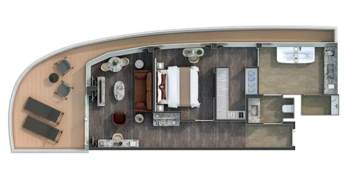 Master Suite floor Plan