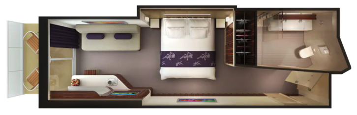 Family Club Balcony Suite floor Plan