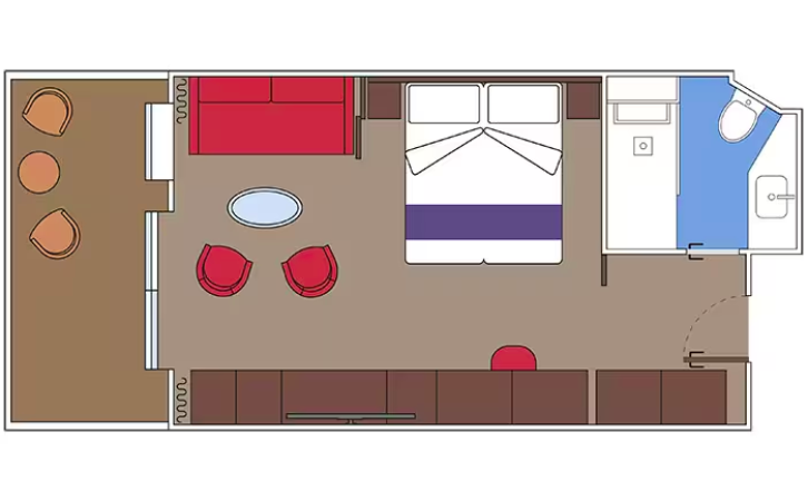 MSC Yacht Club Deluxe Suite floor Plan