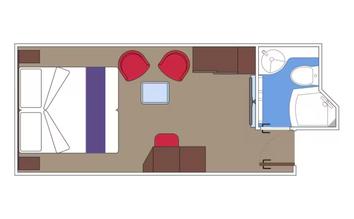 MSC Yacht Club Interior Suite floor Plan