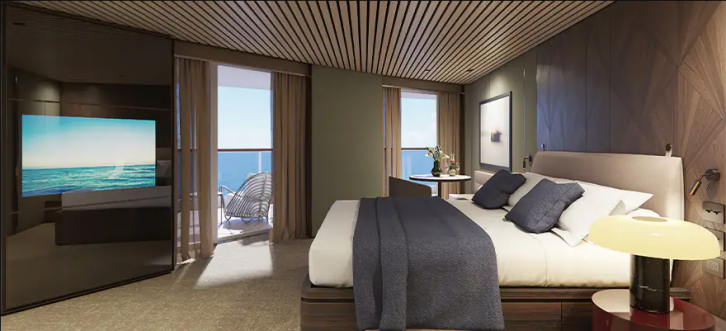 The Haven Aft-Facing Owner's Suite with Master Bedroom & Large Balcony